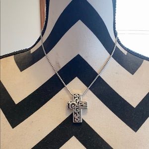 Brighton detailed cross and chain